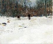 J. Alden Weir The Ice Cutters France oil painting artist